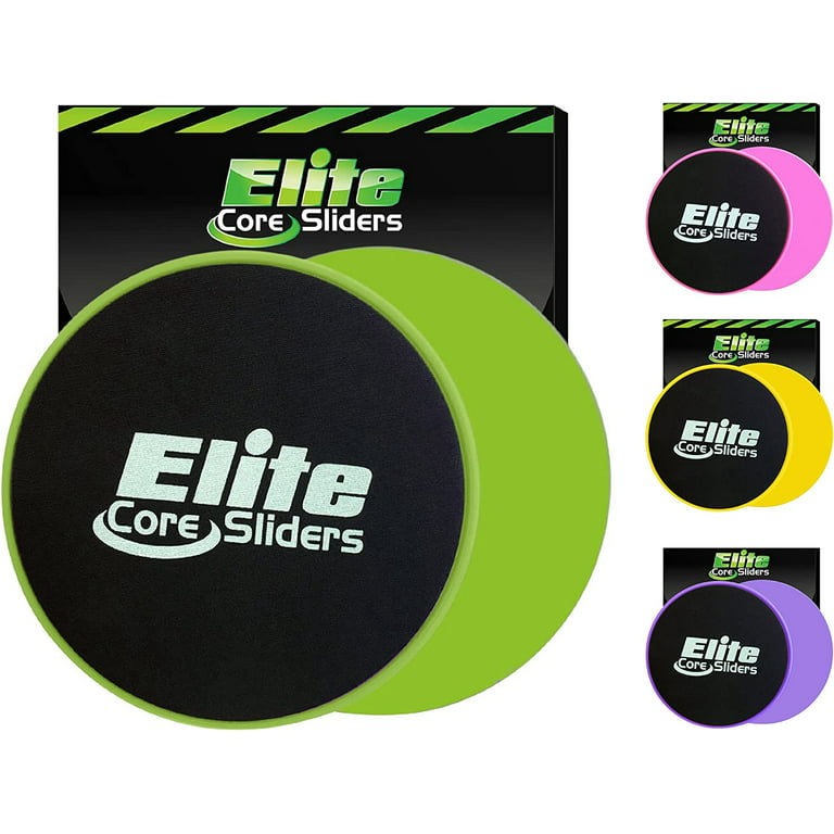  Elite Sportz Equipment Sliders for Working Out, 2 Dual Sided  Gliding Discs for Exercise on Carpet & Hardwood Floors, Compact Core  Gliders for Home Gym - Fitness Equipment & Full-Body Workout