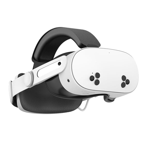 Elite Strap for Meta Quest 3s, Comfortable Adjustable Headset with Extended Power Bank, Stress-Relief VR Headband with Reinforce Side Straps, Play While Charging, 6000mAh Battery, White