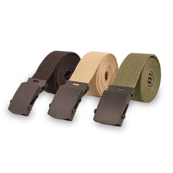 Elite Survival Systems General Utility Belt, 3 Pack, Includes Black, Olive and T