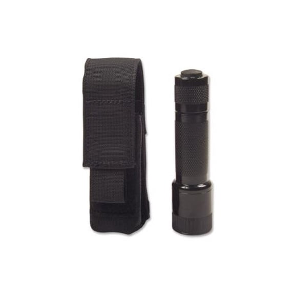 Elite Survival Systems Velcro Attach Flashlight Pouch, Black