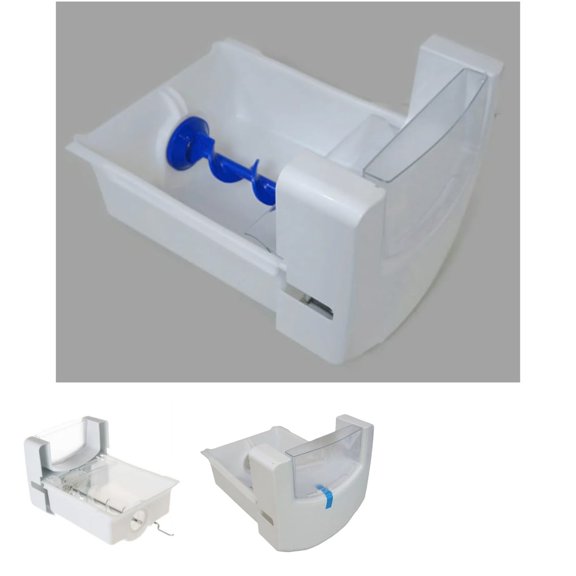 Elite Tool Center Ice Bucket & Auger Assembly for GE Refrigerator WR29X43994, 5.3L Plastic Shaved Ice Maker Replacement