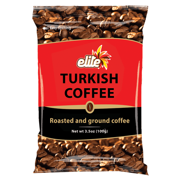 Elite Turkish Roasted Ground Coffee, 3.5 oz Bag