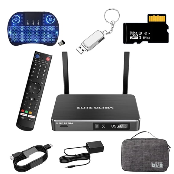 Elite Ultra 64GB Storage, Bluetooth 5.0, with Backlit Keyboard Remote