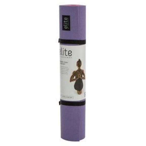 Elite Yoga / Pilates Aeromat w/strap, 1/4"x24"x72" - Dark Periwinkle