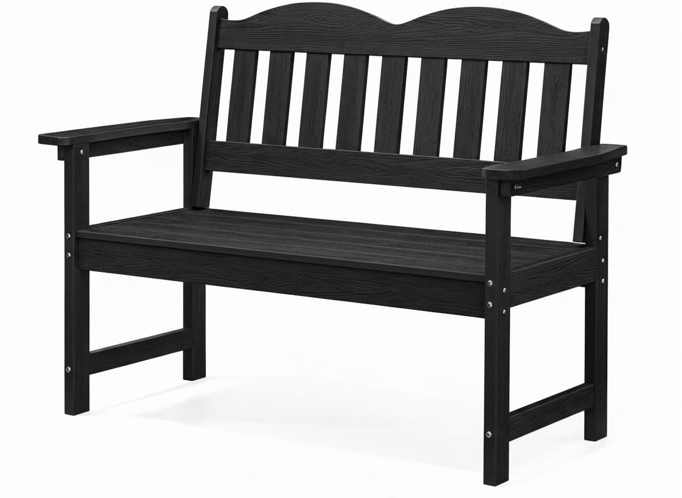 EliteEdge 2-Person Outdoor Patio Bench, Heavy Duty 810 LBS Capacity ...