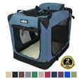 EliteField 3Door Folding Soft Dog Crate with Carrying Bag and Fleece
