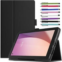 EliteGadget Case for Lenovo Tab M8 (4th Gen) (TB-300FU) - Lightweight Folio Stand Cover PU Leather Case for Lenovo Tab M8 (4th Gen) 8 Inch Display 2023 Released   1 Stylus (Black)