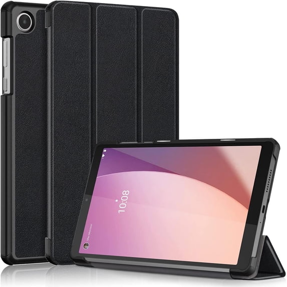 EliteGadget Case for Lenovo Tab M8 (4th Gen) (TB-300FU) - Lightweight Tri-Fold Stand Shell Auto Wake/Sleep Case Cover for Lenovo Tab M8 (4th Gen) 8 Inch Display 2023 Released (Black)