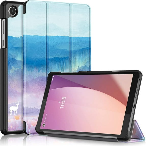 EliteGadget Case for Lenovo Tab M8 (4th Gen) (TB-300FU) - Lightweight Tri-Fold Stand Shell Case Cover for Lenovo Tab M8 (4th Gen) 8 Inch Display 2023 Released (Dream Land)