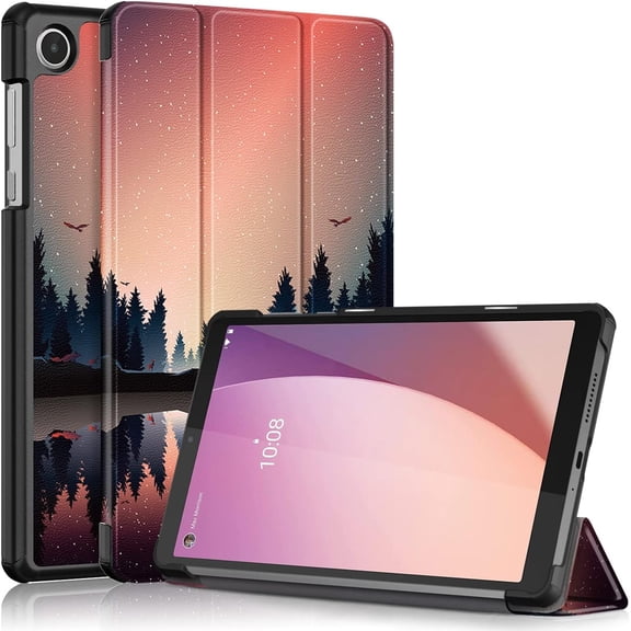 EliteGadget Case for Lenovo Tab M8 (4th Gen) (TB-300FU) - Lightweight Tri-Fold Stand Shell Case Cover for Lenovo Tab M8 (4th Gen) 8 Inch Display 2023 Released (Forest Dusk)