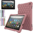 thumbnail image 1 of EliteGadget Silicone Case for Amazon Fire HD 8 / Fire HD 8 Plus (12th Generation, 2024/2022 Released) - Lightweight Diamond Grid Protective Silicone Cover Case + 1 Stylus and 1 Screen Protector, 1 of 5
