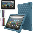 thumbnail image 1 of EliteGadget Silicone Case for Amazon Fire HD 8 / Fire HD 8 Plus (12th Generation, 2024/2022 Released) - Lightweight Diamond Grid Protective Silicone Cover Case + 1 Stylus and 1 Screen Protector, 1 of 5