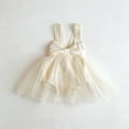 thumbnail image 1 of EliteGoogv Baby Girls Spaghetti Strap Tulle Romper Dress Big Bow Back Fluffy Ruffled Layer Outfit Newborn Photo Shoot Birthday Celebration Gown,A,66, 1 of 7