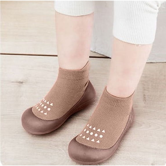 EliteGoogv Baby Sneakers Sock Style Soft Rubber Sole Non Slip Walking Shoes For Baby Mesh Indoor Outdoor Footwear US :5