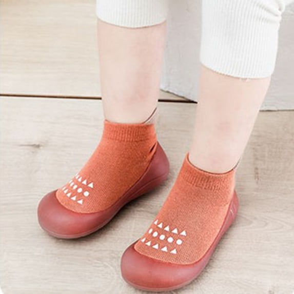 EliteGoogv Baby Sneakers Sock Style Soft Rubber Sole Non Slip Walking Shoes For Baby Mesh Indoor Outdoor Footwear US :7