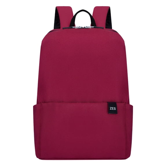 EliteGoogv Backpacks For Women Lightweight Simple Solid Color Womens Backpacks Large Capacity Comfortable Straps Travel Backpacks Daypacks Casual Backpacks Red