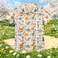 thumbnail image 1 of EliteGoogv Big Boys Girls Unisex T-shirt Short Sleeve Collared Tee Tops Graphic Lightweight Classic Fit Blouses Summer Fall Casual Outdoor Playwear Tops,Beige,11-12 Years, 1 of 3