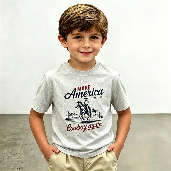 EliteGoogv Boys T Shirts Crew Neck Short Sleeve Graphic Tees For Boys Cute Style Holiday T Shirts Vacation Summer Fall Tee Tops Light Gray 2-3 Years