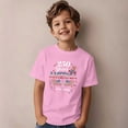 thumbnail image 1 of EliteGoogv Boys T Shirts Crew Neck Short Sleeve Graphic Tees For Boys Stretchy Dailywear T Shirts Holiday Fall Summer Tee Tops Pink 12-13 Years, 1 of 6