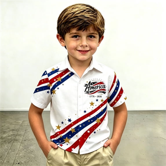 EliteGoogv Boys T Shirts Crew Neck Short Sleeve Graphic Tees For Boys Stretchy Vacation T Shirts Casual Fall Summer Tee Tops White2 6-7 Years