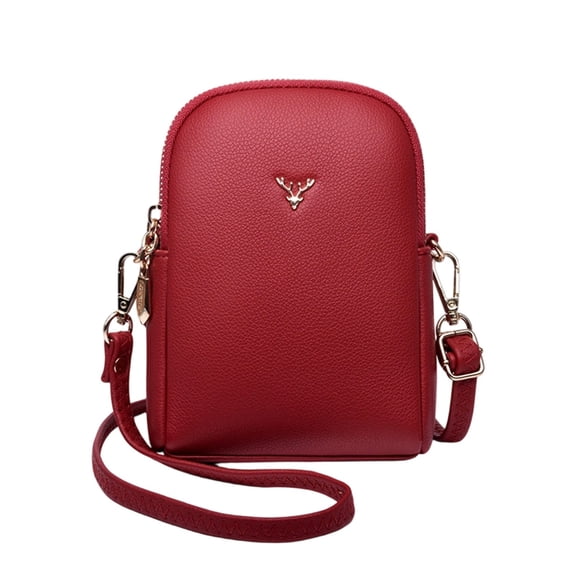 EliteGoogv Crossbody Bags For Women Multi Pocket Lightweight Design Womens Crossbody Bags Adjustable Strap Shoulder Bags Daily Casual Handbags Red