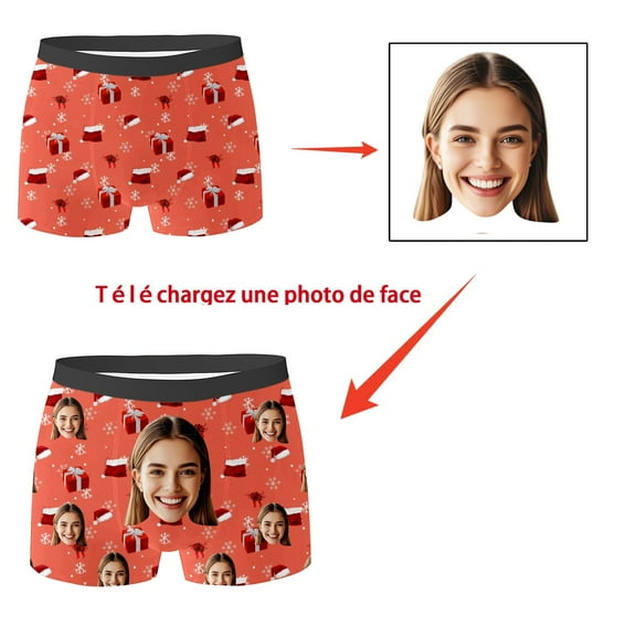 EliteGoogv Custom Mens Boxer Briefs Customized Funny Underwear Personalized Boxers Valentine'S Birthday Gifts For Boyfriend Husband Him Men’S Underwear Pink XL