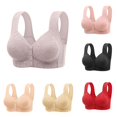thumbnail image 1 of EliteGoogv Front Closure Bras For Women Wireless Bras For Women Full Coverage Bras For Women Seamless Stylish Pattern Womens Bras Comfort Fit Everyday Bras For Women Grey 2XL, 1 of 7