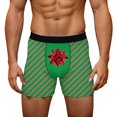 thumbnail image 1 of EliteGoogv Funny Boxers for Men Graphic Underwear Fun print Christmas Men Shorts Green M, 1 of 4