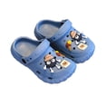 thumbnail image 1 of EliteGoogv Kids Clogs Closed Toe Sandals Capybara Charms For Toddler Kids Boys Girls Lightweight EVA Summer Beach Shoes Water Slippers Outdoor Footwear Blue US:11/, 1 of 2
