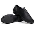 thumbnail image 1 of EliteGoogv Kids Jazz Dance Shoes Slip On Soft Sole Trainers For Boys Girls Dance Studio Footwear Black US:3.5, 1 of 9