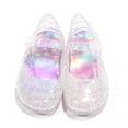 thumbnail image 1 of EliteGoogv Kids Jelly Sandals Mary Jane Princess Shoes For Girls Toddler Summer Casual Flat Footwear White US:10, 1 of 9
