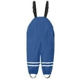 thumbnail image 1 of EliteGoogv Kids Rain Overalls Waterproof Windproof Jumpsuit For Toddler Boys Outdoor Play Wear Pants Blue 5-6 Years, 1 of 3
