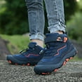 thumbnail image 1 of EliteGoogv Kids Sneakers Barefoot Style Breathable Mesh Outdoor Walking Running Shoes For Kids Non Rubber Sole Lightweight Athletic Footwear 6-7 Years, 1 of 9
