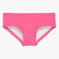 thumbnail image 1 of EliteGoogv Kids Solid Color Swim Briefs Quick Dry Stretchy Fabric Elastic Waist Swimwear For Swimming Pool And Beach Activities,Pink3,130, 1 of 3