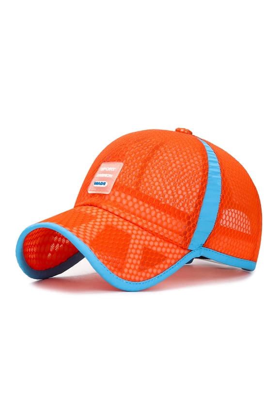 Kids Trucker Cap Breathable Mesh Adjustable Snapback For Boys Girls Outdoor Sports Running Sun Protection Baseball Cap Headwear