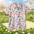 thumbnail image 1 of EliteGoogv Little Boys Girls Unisex T-shirt Short Sleeve Collared Tee Tops Graphic Lightweight Classic Fit Blouses Summer Fall Casual Outdoor Playwear Tops,Light Pink,5-6 Years, 1 of 3