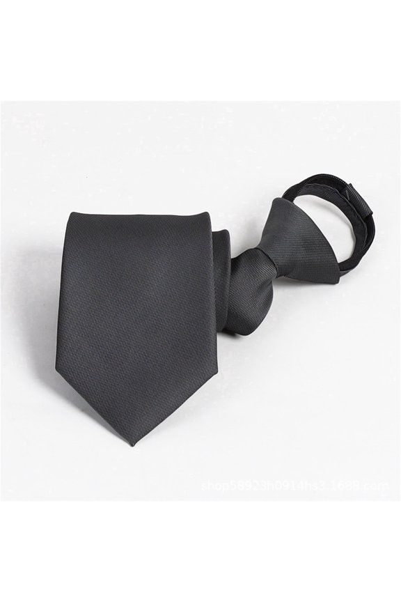 Mens Pre Tied Business Neckties Assorted Solid And Striped Pattern Elastic Strap Tie For Formal Office Wedding And Daily Wear,AI,One Size