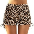 thumbnail image 1 of EliteGoogv Swimsuit Bottoms For Women Plus Size High Waist Drawstring Swim Shorts Summer Beach Pool Vacation Swimwear Brown, 1 of 7
