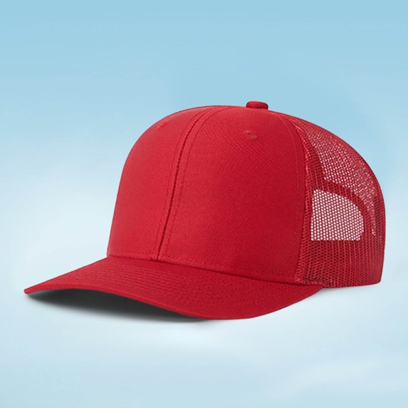 EliteGoogv Unisex Baseball Caps Mesh Back Structured Trucker Hat Adjustable Snapback Plain Solid Color Casual Baseball Hat For Men Women Outdoor Everyday Hats For Men Hats For Women