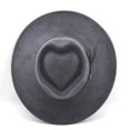 thumbnail image 1 of EliteGoogv Unisex Heart Top Fedora Hat Classic Wide Brim Jazz Hat Suede Dress Hat for Women Men, 1 of 5
