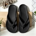 thumbnail image 1 of EliteGoogv Unisex Sandals Toe Post Slip On Summer Beach Sandals For Women Men Non Slip Rubber Sole Outdoor Casual Footwear US :11.5, 1 of 8