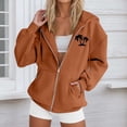 thumbnail image 1 of EliteGoogv Women Hoodies Zip Up Sweatshirt For Women Womens Hoodies Palm Tree Print Zip Up Hooded Sweatshirt For Women Casual Long Sleeve Jacket Top, 1 of 4