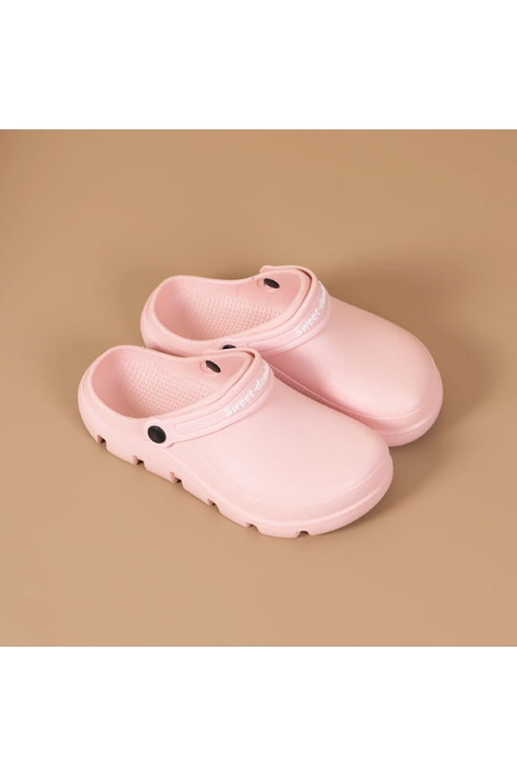 Women Men Clogs PVC Upper Round Toe Slip On Lightweight Shoes for Women Men Non Slip Rubber Sole Outdoor Summer Footwear US :7