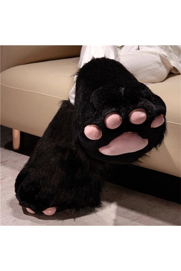 Womens Boots Cat Role Play Mid Calf Anime Convention Shoes For Women Plush Soft Sole Non Slip Costume Party Footwear US :9