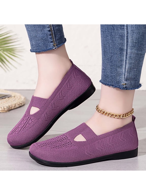 Womens Casual Shoes Lace Up Slip On Round Toe Sneakers for Women Summer Flat Sole Walking Everyday Footwear US :7