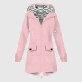 thumbnail image 1 of EliteGoogv Womens Hooded Trench Coats Long Belted Jackets For Women Travel Outerwear Casual Jackets Pink M, 1 of 4