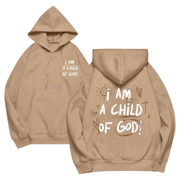 EliteGoogv Womens Hoodies Christian Faith Graphic Print Hoodies For Women Drawstring Front Pocket Pullover Sweatshirt Casual Relaxed Fit Winter Outerwear Tops BU1 2XL