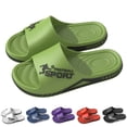 thumbnail image 1 of EliteGoogv Womens Thong Sandals On Flat Sole Flip Flops for Women Shower Bathroom Indoor Walking Slippers Shoes US :10.5, 1 of 9