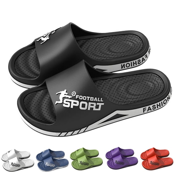 EliteGoogv Womens Thong Sandals On Flat Sole Flip Flops for Women Shower Bathroom Indoor Walking Slippers Shoes US :8.5