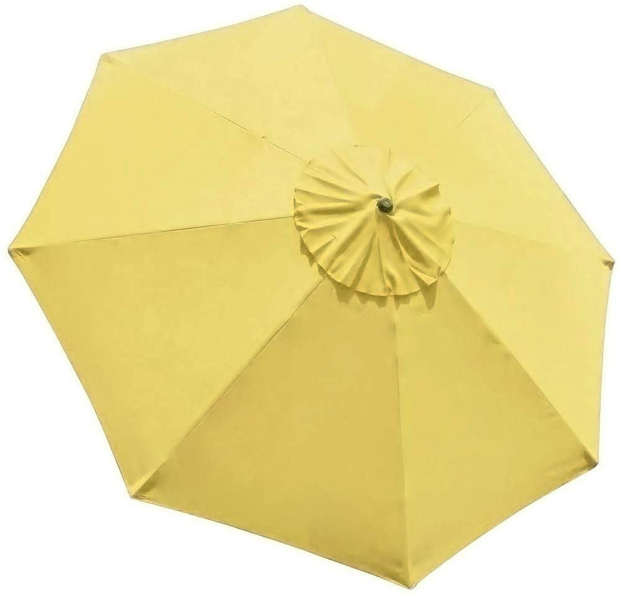 EliteShade 9FT Umbrella Canopy Patio Umbrella Replacement Canopy Cover (Canopy Only) (Yellow